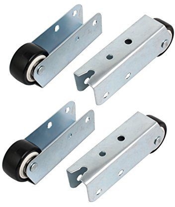 sourcing map 4Stk Schiebetür Führungsschiene Track Laufrad 1,5 Durchm.