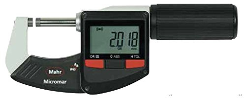 Mahr Bügelmessschraube IP65 Digital 0-25 mm Schnellverstellung (5 mm pro Umdrehung) Integrated Wireless 4157120 Micromar 40 EWRi-L