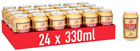 Gold Label Very Strong Special Beer Cans, 24 x 330ml
