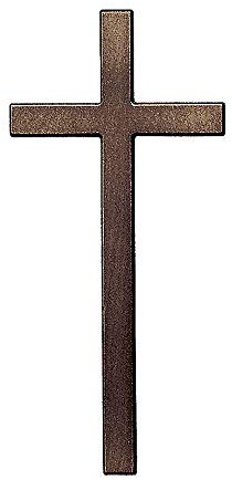 Holyart Antikes Wandkreuz aus Bronze, 12 cm für den Aussenbereich