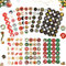 10pcs Aufkleber Weihnachten Adventskalender, Advent Calendar Numbers Stickers, Adventskalender Zahlen, zum Basteln und Dekorieren, Nummern Aufkleber, Geschenkaufkleber Weihnachten