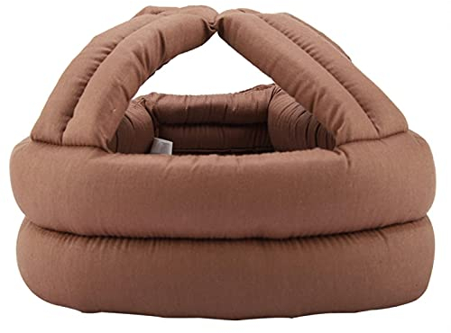 Casco di Protezione della Testa Anti-caduta, Cappello Protettivo Berretto per la Testa di Sambuco Casco di Sicurezza Old Man Anti Collisione Prevenzione delle Cadute(Pizzo kaki)