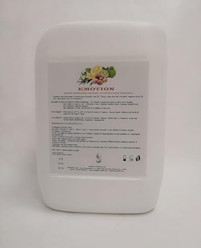 Essenza idrosolubile Emotion per bagni di vapore e docce emozionali 5 litri con oli essenziali