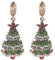 BSLVWG Festliches Ohrstecker-Schmuck-Weihnachtsset, Weihnachten, niedlich, Teenager, Geschenke, Frauen, Mädchen, für Kinder, Ohrringe, Katze, Ohrringe für Frauen (Weihnachtsbaum)