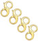 4Pcs Double Lobster Clasp Gold Necklace Clasps Extender Lobster Clasp Double Opening Lock Clasps Connector 14k Goldplated Jewelry Clasp 13mm Large Double Claw Clasps for Necklace Jewelry DIY Making