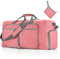 CORIOS Reisetaschen Duffle Bag für Herren/Damen 115L Faltbare Sporttasche Fitnesstasche Schwimmtasche Handgepäck mit Schuhfach Kabinenreisetasche Weekender Übernachtung Tasche Trainingstasche Rosa