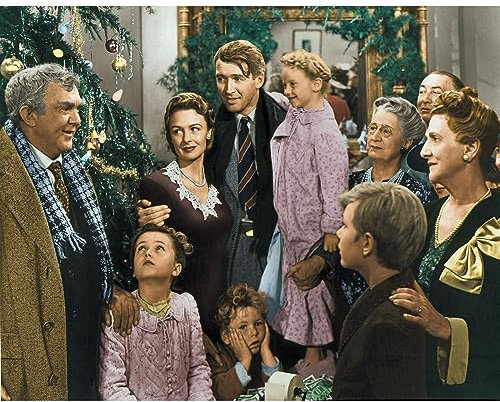 Bits and Pieces - 50 Piece Jigsaw Puzzle for Seniors - 15 x 19 - It's a Wonderful LIfe - 50 pc Large Piece Christmas Family Jigsaw