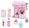 Our Generation – Eismaschine Sundae Fun Day Set – Spielzeug für 46 cm große Puppen – inkl. Eiswaffeln, Streusel, Schokoladensirup und Schlagsahne – Spielspaß ab 3 Jahren
