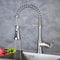 Pull Out Commercial Kitchen Taps：Kitchen Sink Taps with Pull Out 3-Function Sprayer - Professional High Arc 180 Degree Swivel Spout - Nickel Brushed - Beelee BL1760N