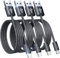 LISEN Handy Ladekabel, 4 Stück USBC Ladekabel [0.5M+1M+2M+2M], 3.2A Ladekabel Samsung Schnellladekabel für iPhone 16, Samsung Galaxy S24 S10 S9 S8 Plus, Note 10/9/8, A3 A5 A7, LG V30/V20/G5/G6, Huawei