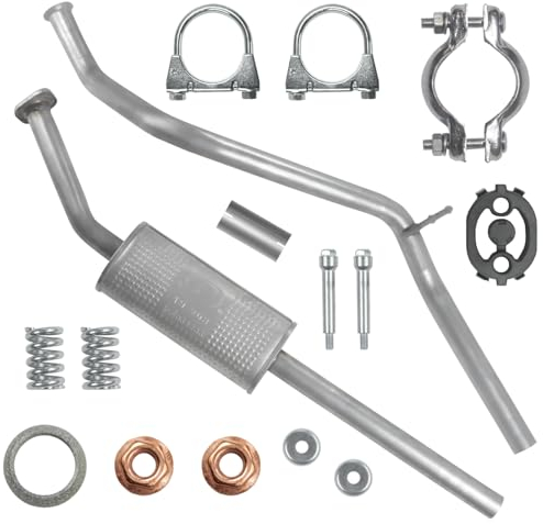 Polmo Schalldämpferset Auspuff Mitteltopf für Peugeot 307 1 I 2003-2008 1.6 Cabrio