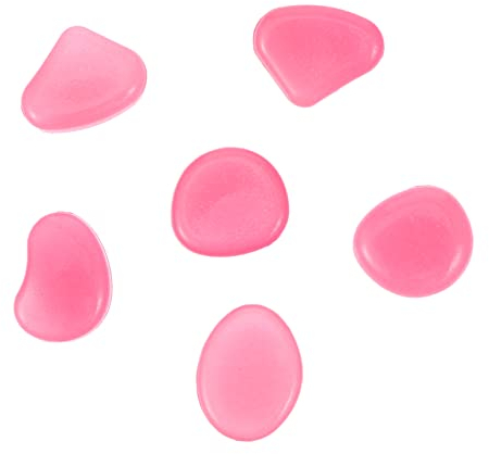 Supvox 100stücke Leuchtende Gartensteine Für Aquarien Nachtleuchtende Kieselsteine Für Dekoration in Garten Pflanzentöpfen Und Gehwegen Bunte Fluoreszierende Pebbles Für Kreative