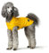 HUNTER Hunde-Regenmantel Milford, Farbe: gelb, ergonomische Passform für optimalen Schutz, individuell verstellbar, Reißverschluss für Geschirrträger, pflegeleicht & waschbar bei 30 °C, Größe: 50