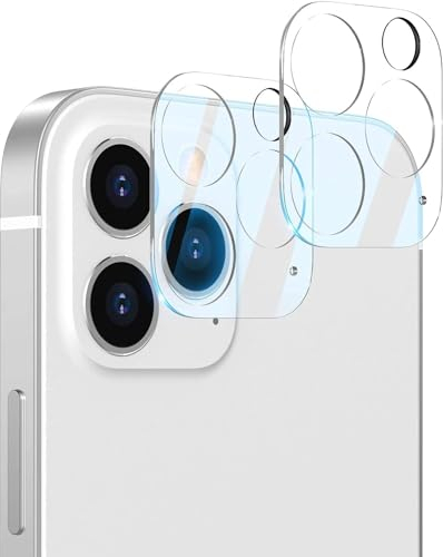 [2 Stück] Kameraschutz für iPhone 13 Pro/13 Pro Max Objektivschutz 3D 9H Härte Kamera Schutzglas Linse Kamera Panzer Schutz Glas Klar