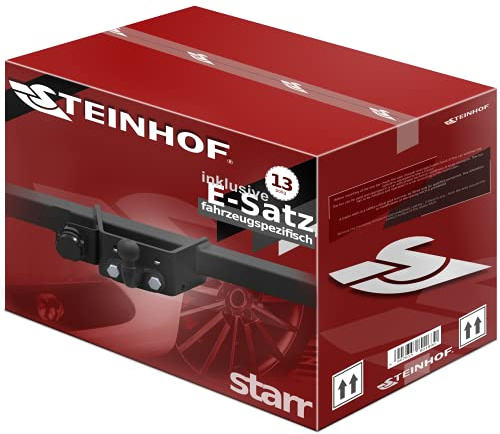 STEINHOF Gancio di traino fisso compatibile con Iveco Daily 35S Furgone 12.2014- (con preparazione) + kit elettrico 13-poli specifico