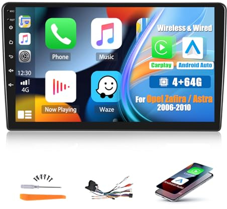 4G+64G CAMECHO Android 13 Radio Coche para Opel Astra H/Zafira B/Corse C D con Carplay Android Auto GPS,8-Core丨Pantalla de 9 Pulgadas con Bluetooth DSP RDS MirrorLink