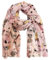 J26 Leichte Sommer Seide Tuch mit Katze Hunde Motiv XL Schal Silk Seidenschal Seindentuch Cat Dog Halstuch Hochwertig Glitzer (Glitzer Hunde Rosa)