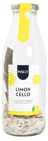 Pineut ® Limoncello - Cadeau Femme - Kit Liqueur Lime - Herbes Cocktail Limoncello - Mélange pour Limoncello - Faites votre propre Liqueur - Cadeau original