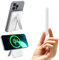 ESR Qi2 Zertifiziertes MagSafe Power Bank, Ständer 5000mAh 15W Schnell Ladendes Tragbares Ladegerät, 1,5cm Ultrakompakte Powerbank, MagSafe Ladegerät mit USB-C Kabel für iPhone 16/15/14/13/12, Weiß