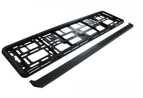 Vienberg Lot de 2 supports de plaque d'immatriculation de voiture - 53 x 13 cm - Pour toutes les voitures - Norme européenne