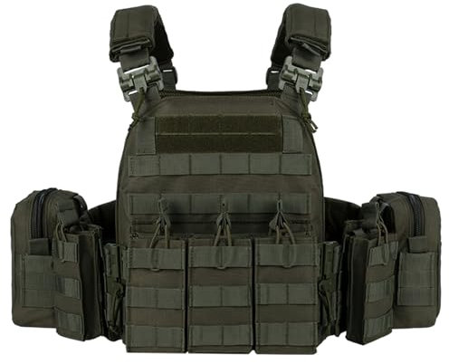 vAv YAKEDA Tactical Outdoor Vest Quick Release Adjustable Hunting Vest with PALS Molle System