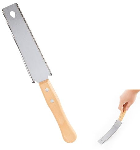 Japansäge Handsäge,Zweischneidig Zugsäge Tragbare TPI Holz Feinsäge Japanische Säge Bündigschnittsäge für Heimwerken Holzbearbeitungswerkzeuge Outdoor für Säge Feinschnitte Hart- und Weichholz