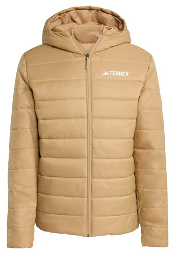 adidas Herren Terrex Multi Essentials CLIMAWARM Insulated Hooded Jacket, Cardboard, L