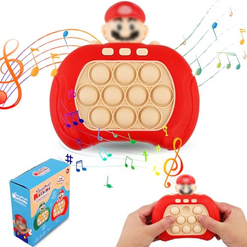 Pop It Game Fidget Spielzeug, Quick Push Bubble Pop Game, Bubble Sensory Squeeze Toys, Sensorisches Fidget-Spielzeug zum Stressabbau Pop It Spiel für Kinder Erwachsene(Super)