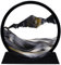 Tel Charme * Cuadro de arena en movimiento – 3D Quicksand Pintura Decoración – Cristal redondo 3D Deep Sea Sandscape – Relajante Decoración del Hogar Juguete de Escritorio para el Hogar (7 pulgadas