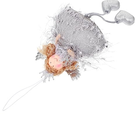 Cabilock 1Stk Engel Mädchen Puppe Weihnachtsplüschpuppe zum Aufhängen gefülltes Faultier Plüschtier weihnachtsengel Weihnachtsdekoration zum Aufhängen Christbaumschmuck