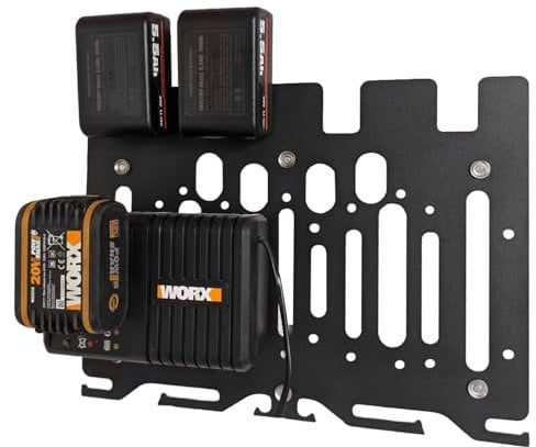 Battery Charging Plate, Fixed Storage 3 in 1 Wall Mount Battery Charger Holder for Power Tools for Milwaukee 18V M12 and 18V M18 Batteries Chargers, Batteries and Cordless Drill