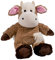 Peluche Térmico, Peluche Terapéutico con Aromaterapia de Lavanda: Relleno de Semillas, Apto para Microondas, Calor y Frío, Ideal para Niños y Adultos (VACA)