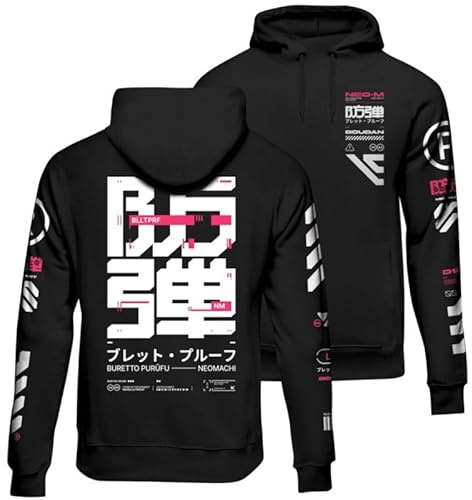 NEOMACHI BLLTPRF Männer Kapuzenpullover schwarz Gaming