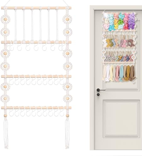 Genérico Organisateur de bandeaux, crochet vertical pour accessoires de cheveux | Support vertical de serre-tête pour chambre à coucher, coiffeuse, armoire, salon, porte, chambre d'enfant