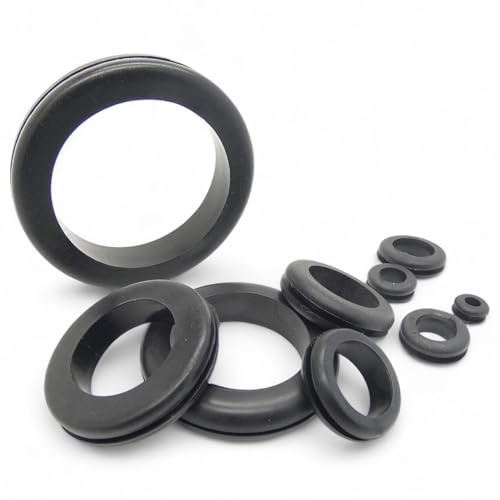 25 Pcs Rubber Cable Grommets Wiring Grommet Plugs for Junction Box Entries (20mm Open)