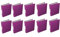 Q-Connect KF01475 Ringbuch 2 Ringe A4 25 mm Papierbeschichtung violett