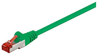 Goobay 68288 CAT 6 Patchcable, S/FTP (PiMF), Green, 0.5m Cable Length