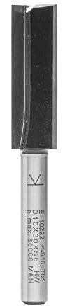 ENT 10222 Nutfräser HW, Schaft (S) 6 mm, Durchmesser (D) 10 mm, NL 30 mm, SL 32 mm, GL 62 mm