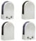 Discoball 4 x (10-12mm) Stainless Steel 304 Glass Clamp Bracket Holder for Window Balustrade Stair Handrail- (4-pack) - Upgraded