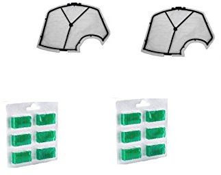 KIT 2 Filtro/Griglia MOTORE + 12 Profumi per aspirapolvere Vorwerk Folletto Kobold VK 140, 150, VK140 VK150