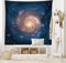 ABAKUHAUS Weltraum Wandteppich und Tagesdecke, Black Hole Cosmos Space, aus Weiches Mikrofaser Stoff Wand Dekoration Für Schlafzimmer, 230 x 140 cm, Petrolblau Pfirsich