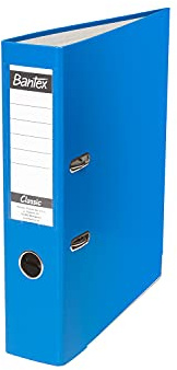 BANTEX Classic Ordner A4, Büroordner, Aktenordner, Ringbuch, 5 cm Rückenbreite, 2-Ring-Mechanik, Füllmenge 350 Blätter, Dokumentenorganisator, Metall Kantenschutz, BLAU, 25 Stück Pack