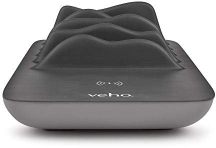 Veho TA-7 Desktop 4-Port-USB-Lade-Hub mit integrierter drahtloser Qi-Ladematte (VAA-013-TA7-EU)