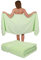 Betz 2 Stück Saunatücher Saunatuch Saunahandtuch Set Palermo 100% Baumwolle Frottier XXL Badetuch Strandtuch Größe 80 x 200 cm (grün)
