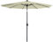 UISEBRT Parasol en aluminium inclinable avec manivelle Protection UV 40+ 350cm mit LED beige