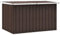 vidaXL Caja de Almacenaje para Jardín, Baúl para Cojines Almohadas Mantas, Cofre de Herramientas, Caja para Porche Patio Terraza, Marrón