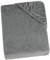 ZOLLNER Spannbettlaken in 180-200x200 cm - mit eingearbeitetem Gummibund - Mikrofaser - in grau - waschbar bis 30°C - Hotelqualität - Oeko Tex® Zertifiziert