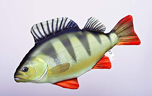 Gaby Fisch Kissen der Barsch Kuschelfische Kuscheltier Kopfkissen Plüschtier 32cm