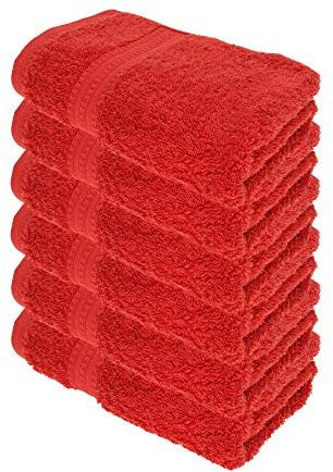 Julie Julsen® Bio Handtuch-Set, 6 Handtücher in 32 Farben erhältlich weich und saugstark Bordeaux 50x100 cm
