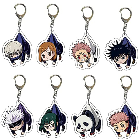 Gojo-Satoru Schlüsselanhänger Anime Gojo-Satoru Itadori Yuji Niedlicher Cartoon Acryl Schlüsselanhänger Anhänger Tasche Zubehör